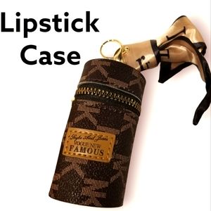 Lipstick Keychain Case Holder